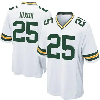 Green Bay Packers #25 Keisean Nixon Nike Away Game Jersey at the