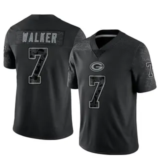 Men's Green Bay Packers Jaire Alexander Nike Black RFLCTV Limited Jersey